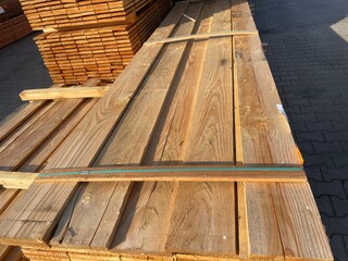 Ca. 11x Douglas Planken Fijnbezaagd, 22x200mm, lengte 400cm